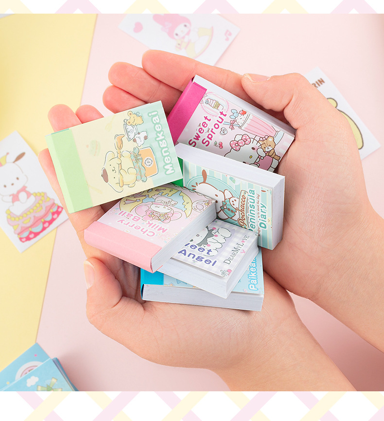 Whitespace 50pcs Mini Senrio Family Sticker Book Cute Cartoon Stickers ...