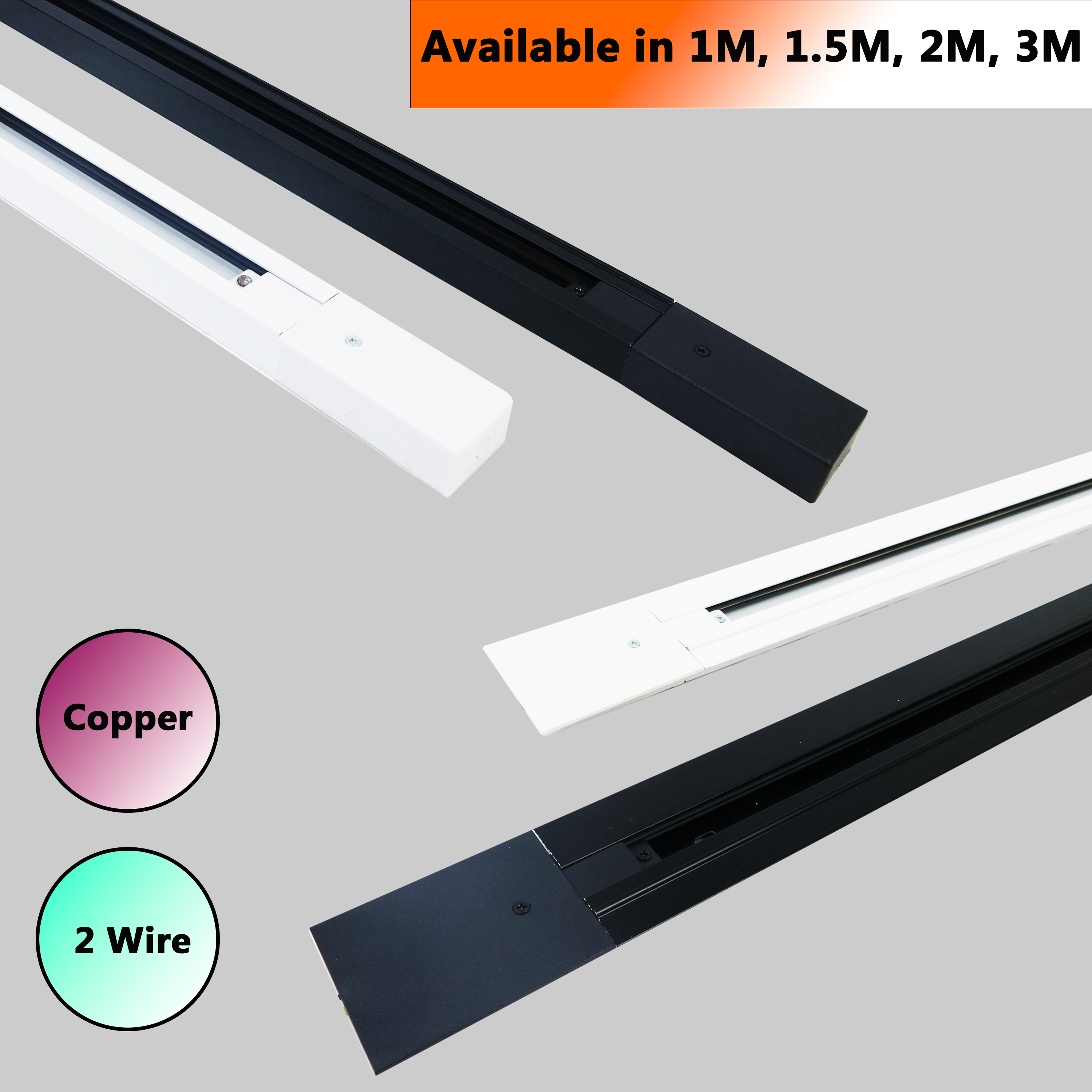 3H 1M 2M 3M Track Rail for Track Rail for LED Track Light And Track Light Casing Shopee Malaysia