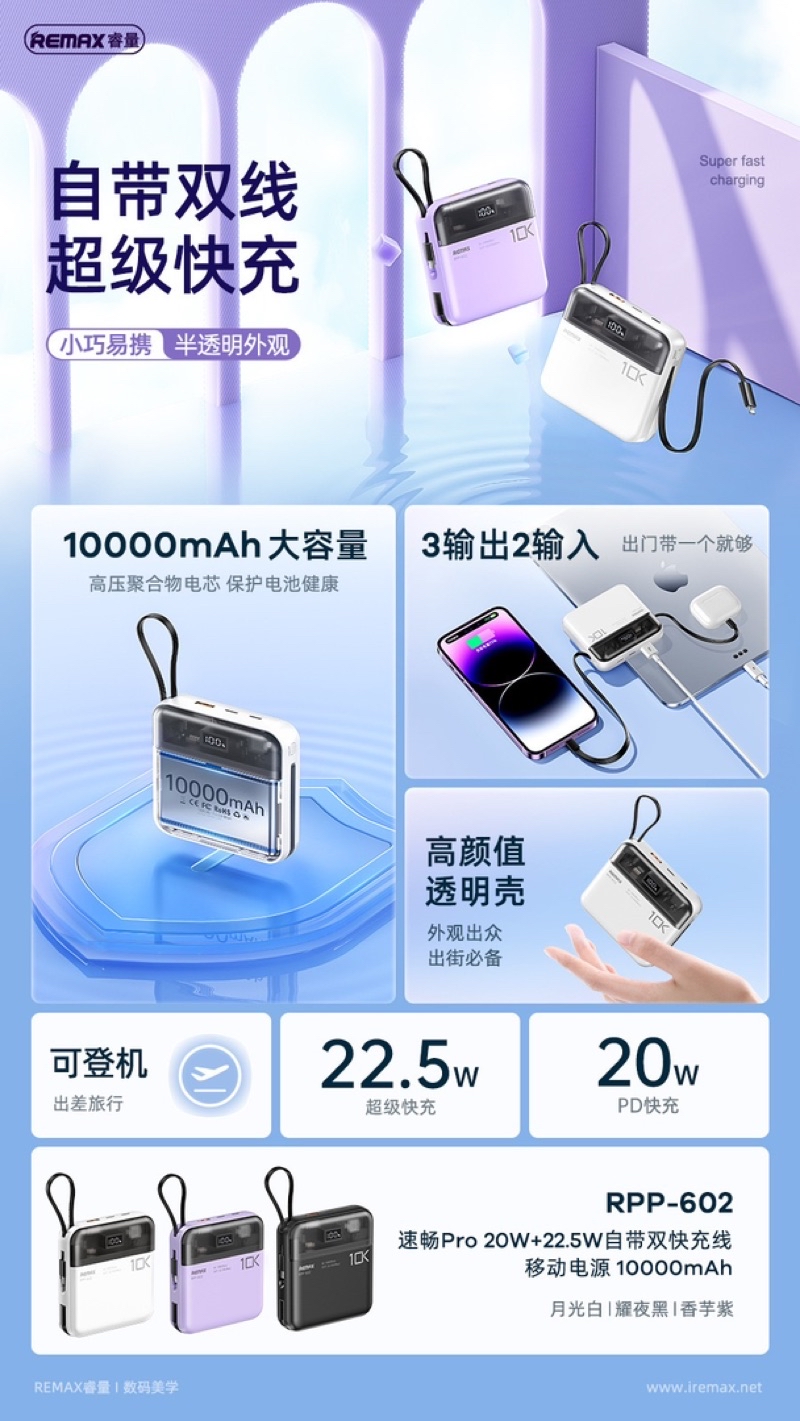 [ Support IP15 ] REMAX RPP-602/RPP-603 Sucha Pro Series Transparent ...