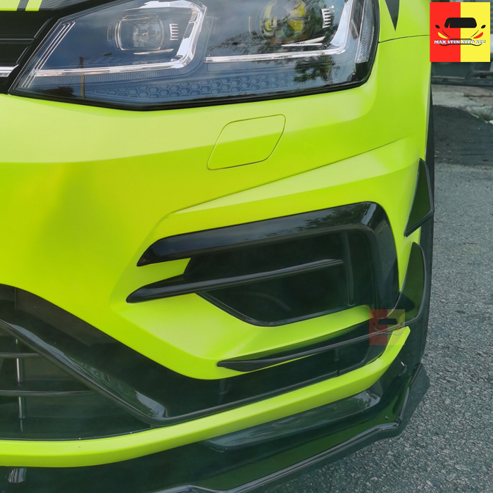 VOLKSWAGEN GOLF MK7.5 GOLF R MK7.5 GOLF R LINE CANARD FINS BUMPER WING ...