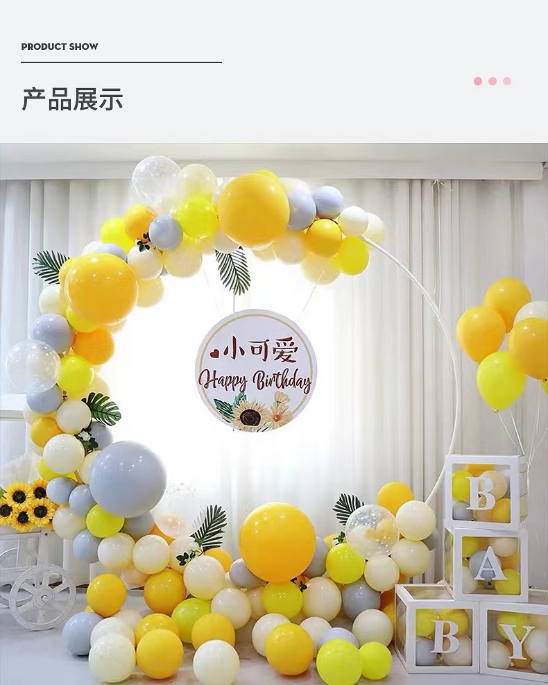 Ready Stock DIY Balloon Arch Kit Round Circle Balloon Stand Holder Base ...