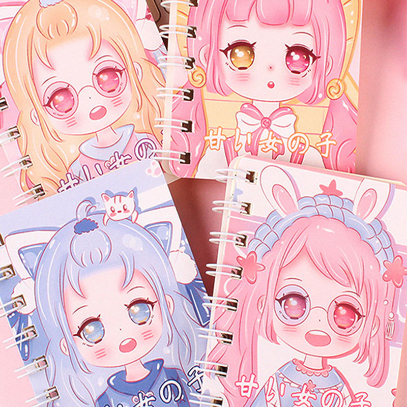 𝐏𝐎𝐂𝐊𝐄𝐓 𝐒𝐈𝐙𝐄 Cute Cartoon Mini Notebook Diary Memo Note Book Kids ...