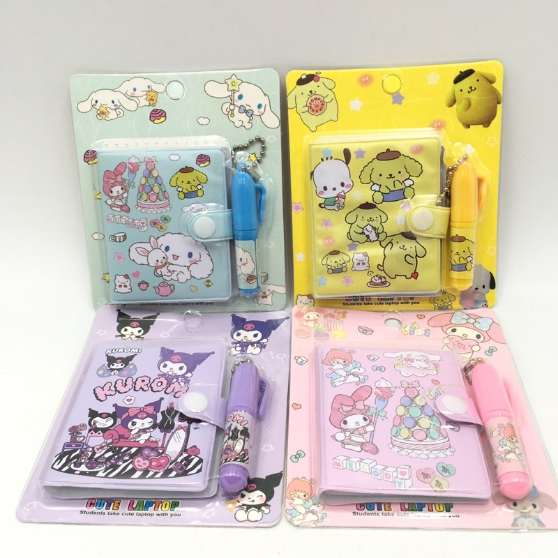 (Girly Stuffs) Sanrio Student Cute Mini Notepad with pen Kuromi ...