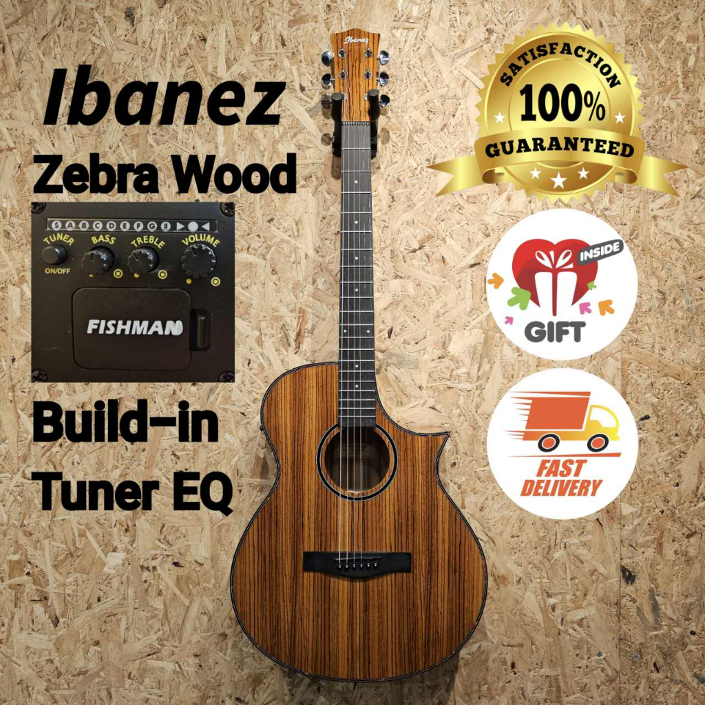 Ibanez store zebrawood guitar