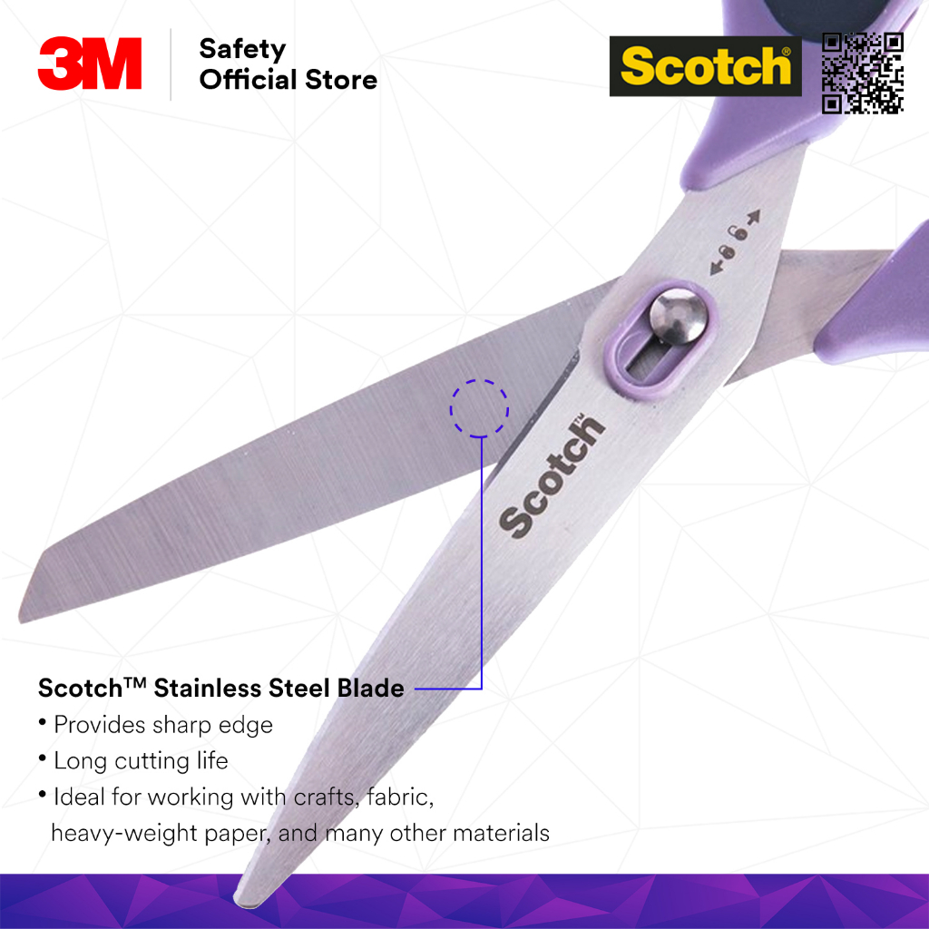 3M Scotch Unboxing Scissors/ Stainless Steel Scissors 1487/ Available