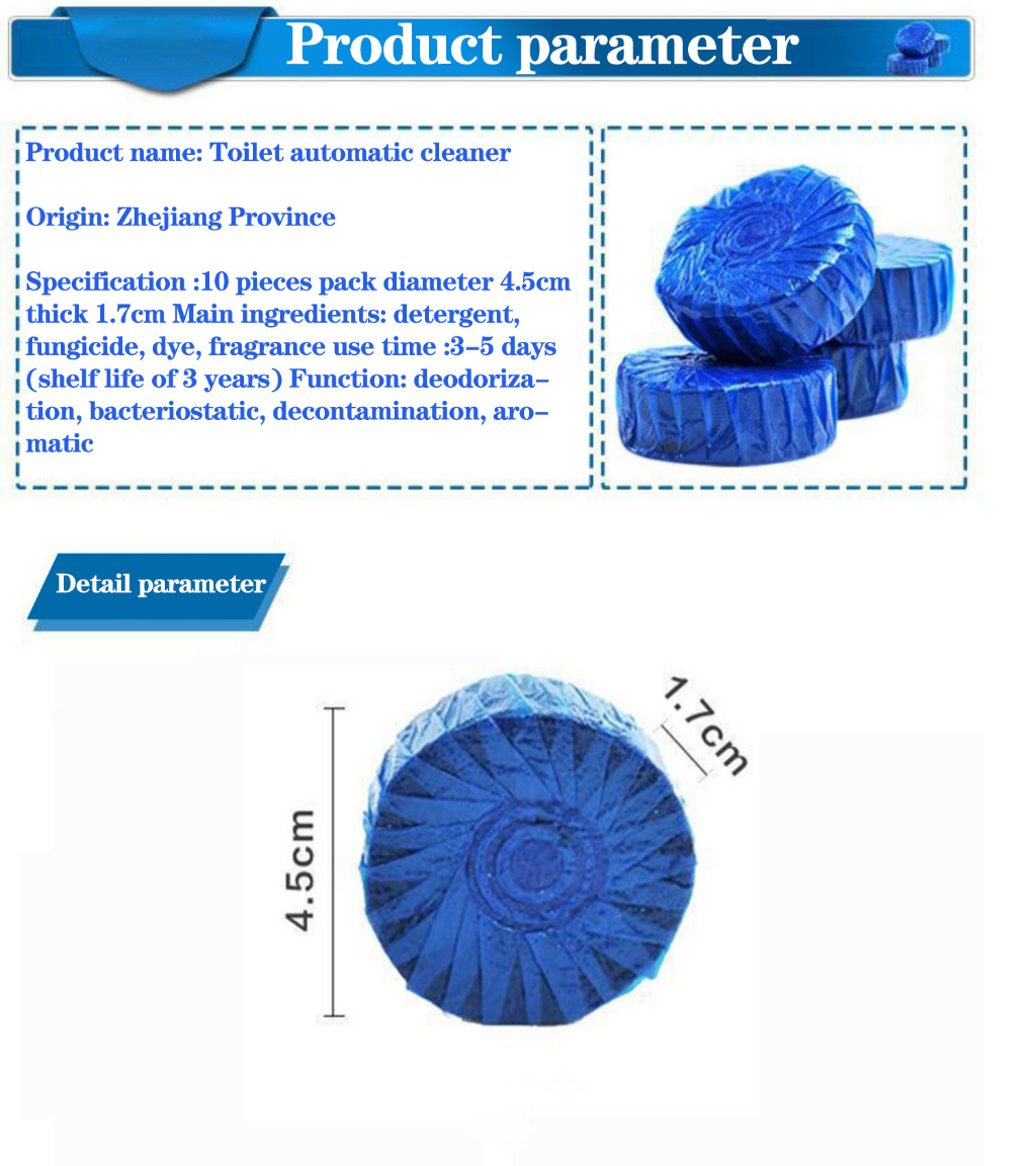 【Ready Stock】Magic Auto Toilet Bowl Cleaner Blue Bubble Flush Bathroom ...