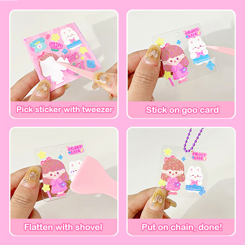 Whitespace 23pcs Cute Goo Card with Stickers Starter Gift Pack Diy ...
