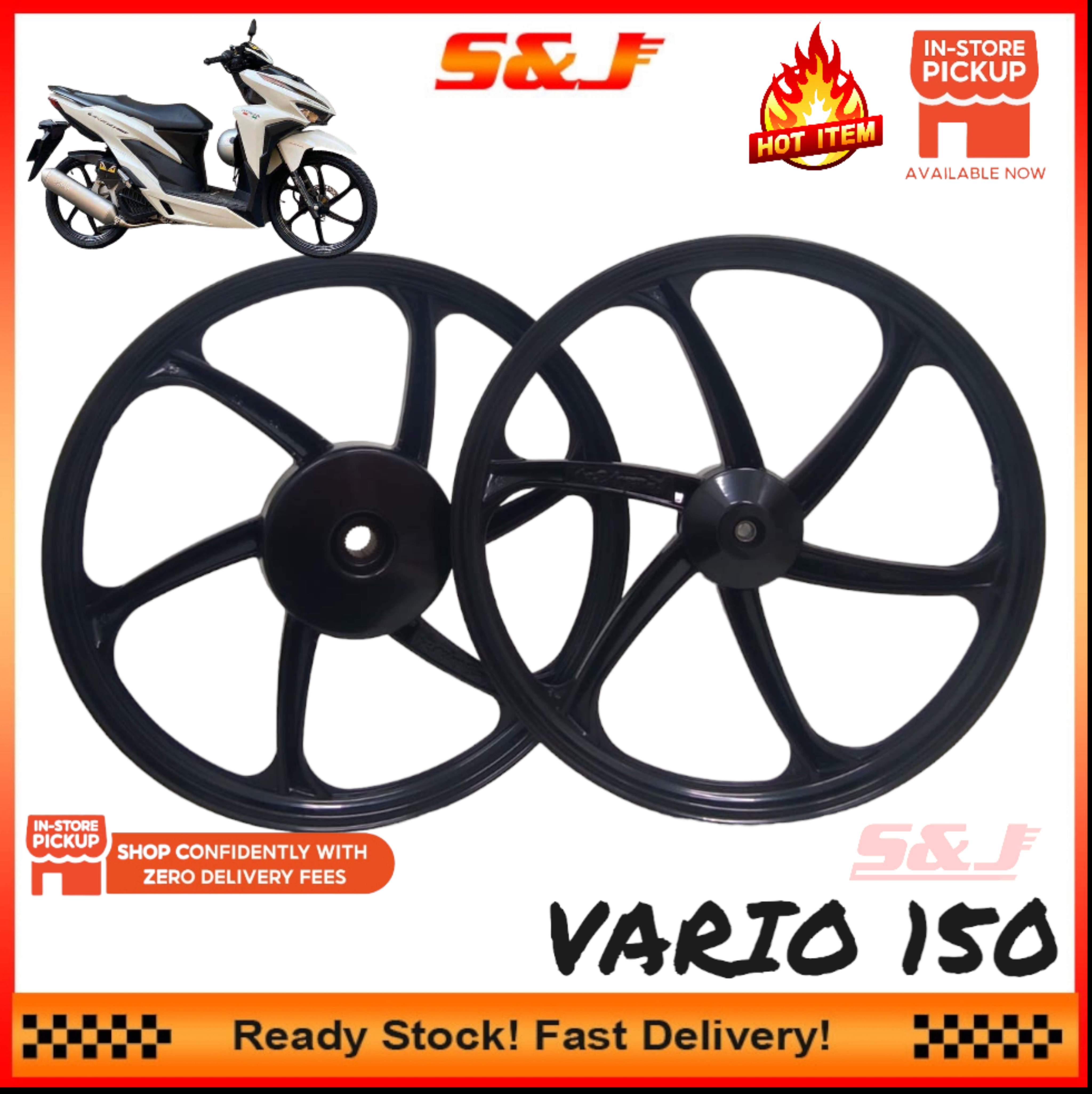 RCB RACING BOY SP688 688 SPORT RIM 6 BATANG VARIO150 VARIO150 BLACK ...