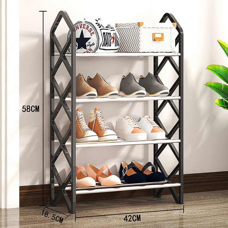 LTOOL 4 Tiers Shoe Rack Multilayer Shoes Storage Organizer Racks Shoe ...