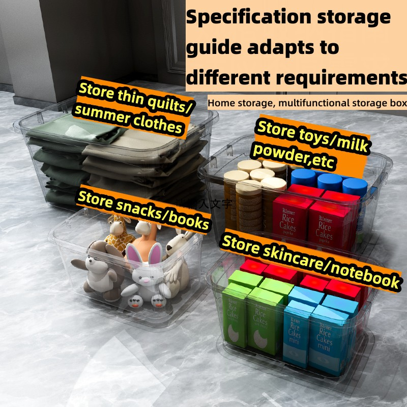 Clear Storage Box | Kotak Simpanan Lutsinar - Stackable Container ...