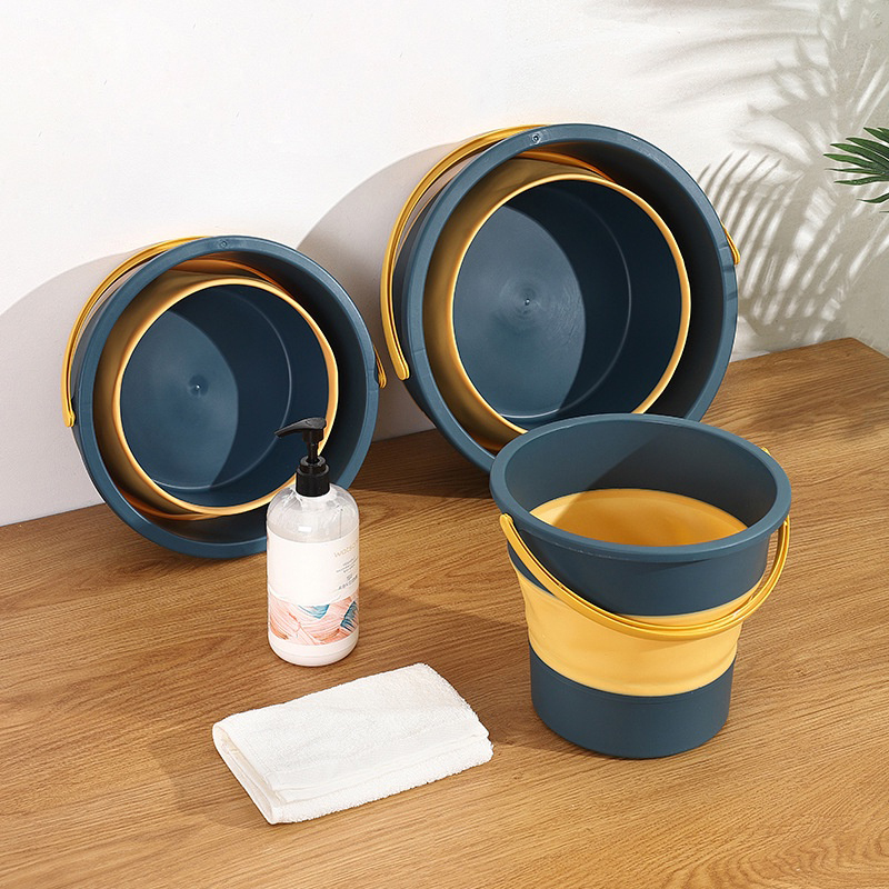 Foldable Water Bucket Collapsible Car Washing Camping Fishing Folding ...