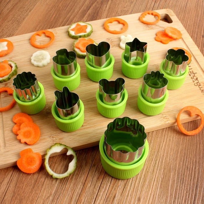 MILLIE 8pcs Set Vegetable Fruit Shape Cutter Flower Mold Baby Food ...