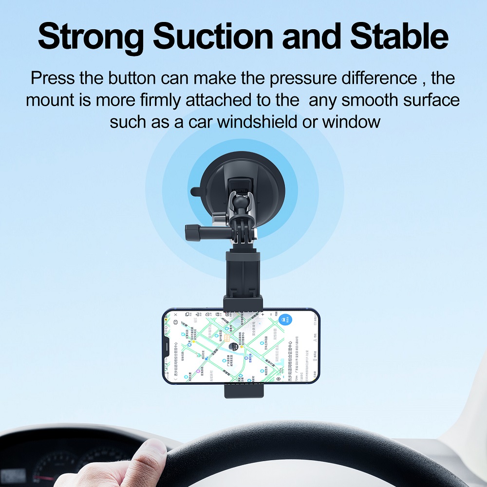 TELESIN 360 Suction Cup Mount Car Window Glass Holder for GoPro HERO 11 ...