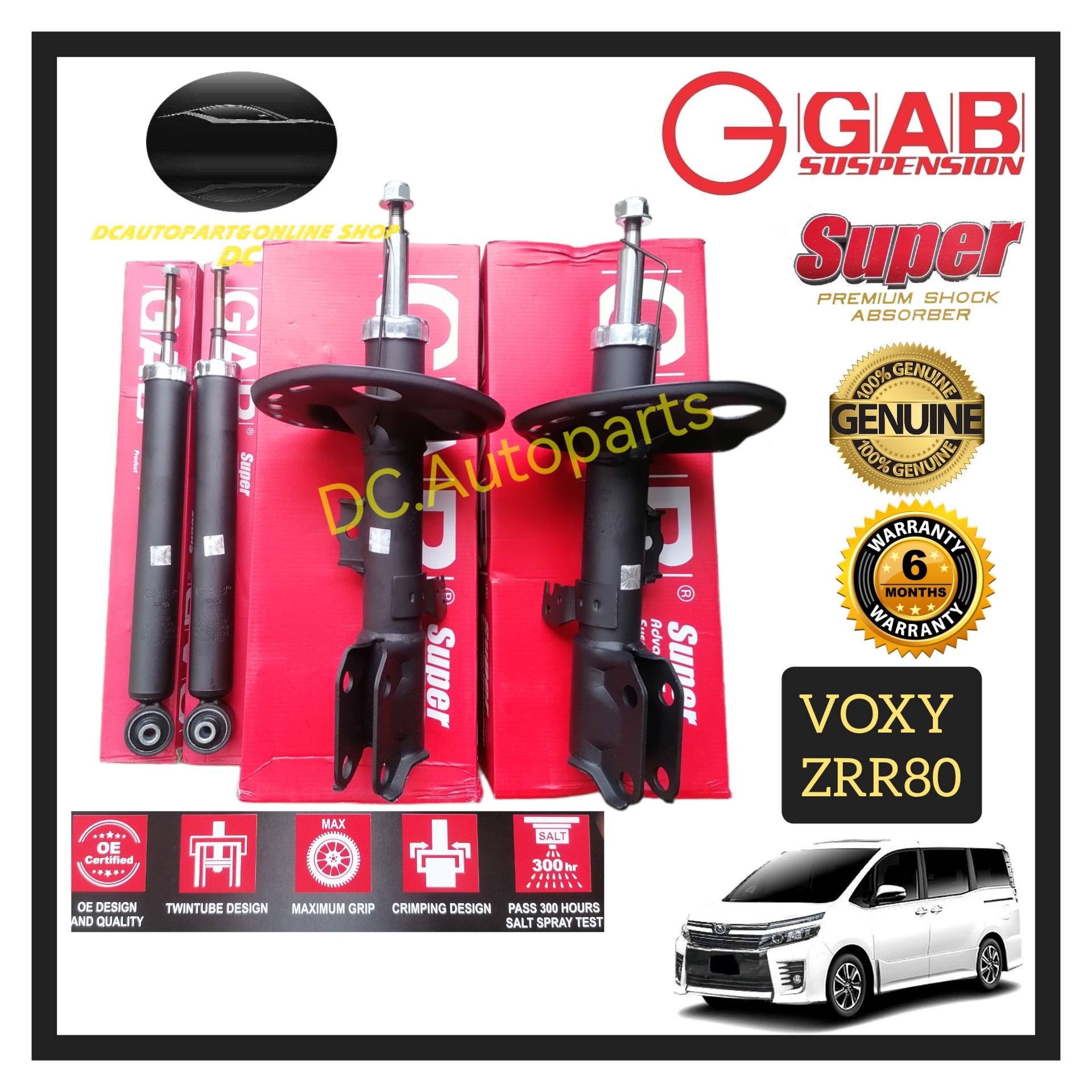ORIGINAL GAB SUPER PREMIUM ABSORBER TOYOTA VOXY NOAH 1.8 2.0 ZRR80 2014 ...