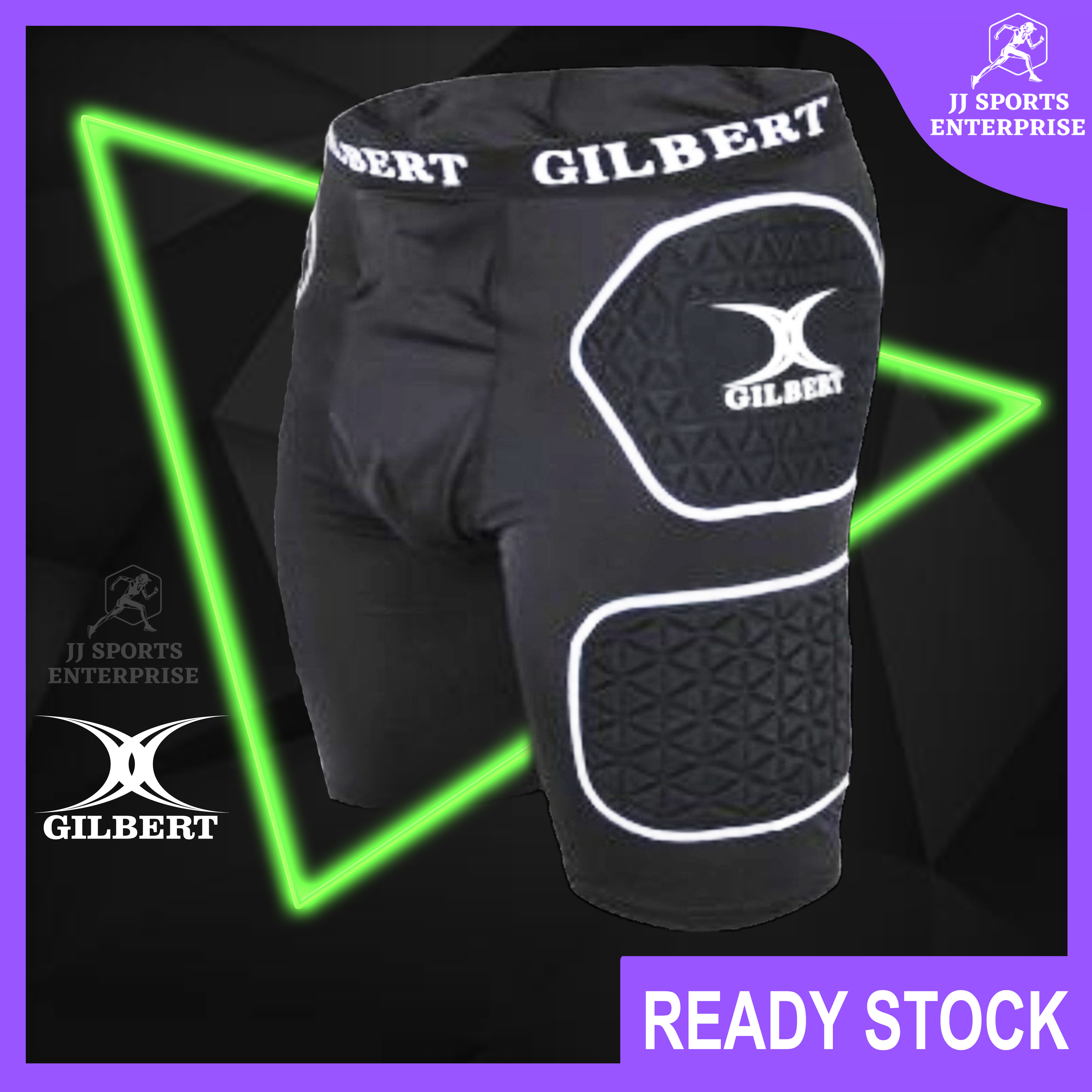 Gilbert Rugby Protective Shorts Short Seluar Ragbi | Shopee Malaysia