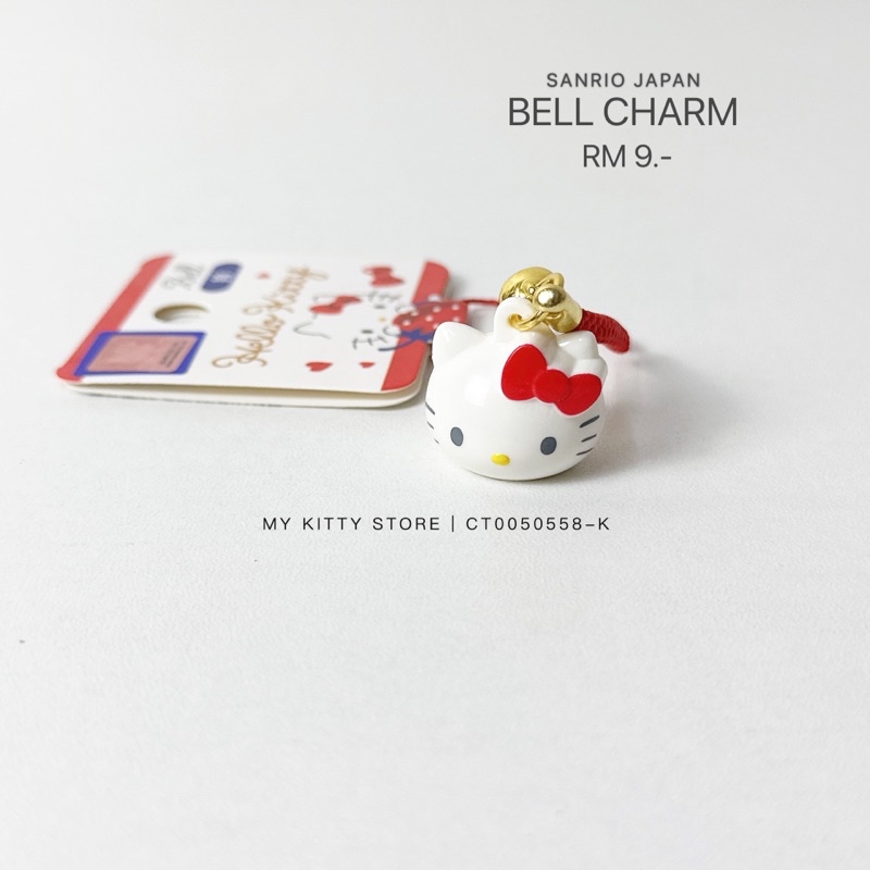Sanrio Japan Hello Kitty Bell Charm Chain Pendant Rope Chain | Shopee ...