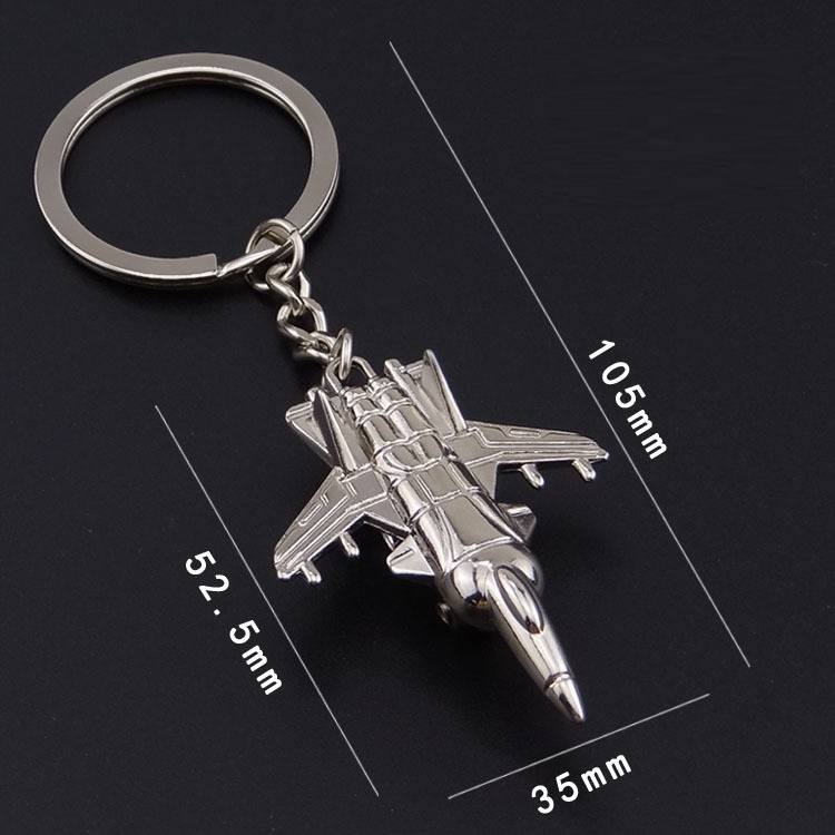 NEW F-16 Falcon 3D Fighter Plane Model Keychains Polished Metal Plane ...