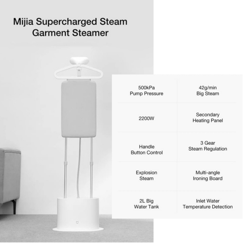 Xiaomi Mijia Supercharged Garment Steamer Ironing Machine Household ...