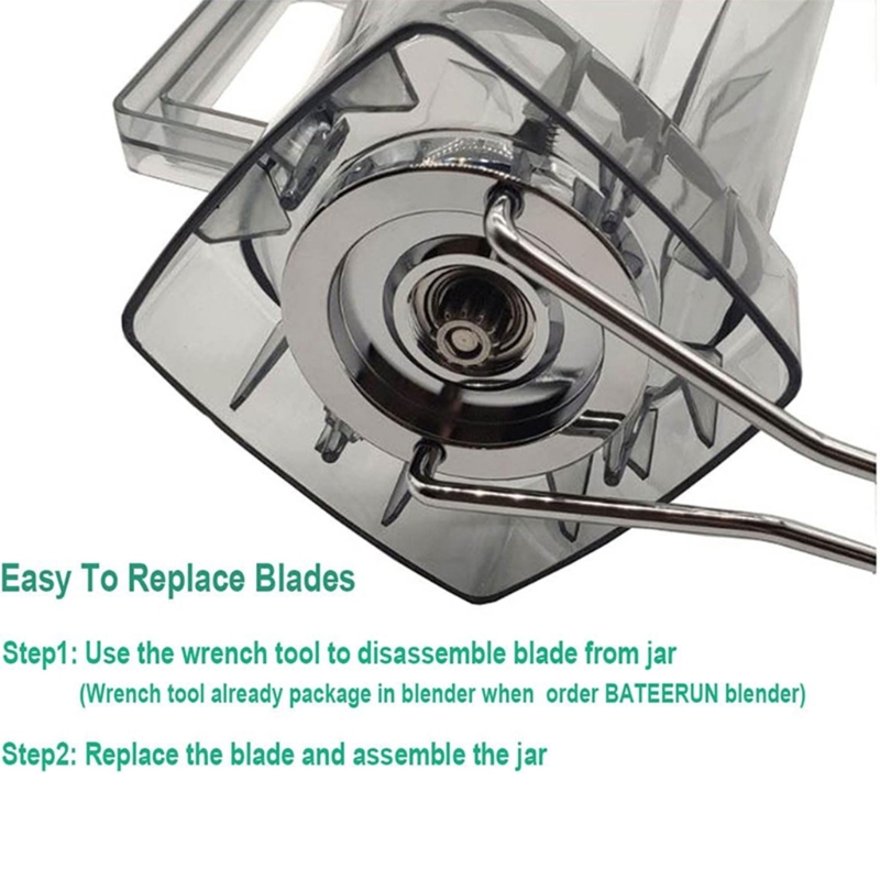 8 Blades Blender knife Sharp Razor for Ice Blender Heavy Duty Blade ...