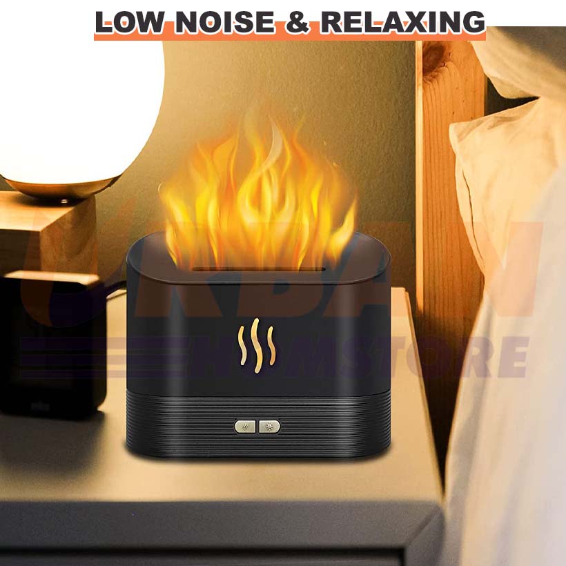 Flame humidifier fire Aromatherapy diffuser USB Relax humidifier aroma ...