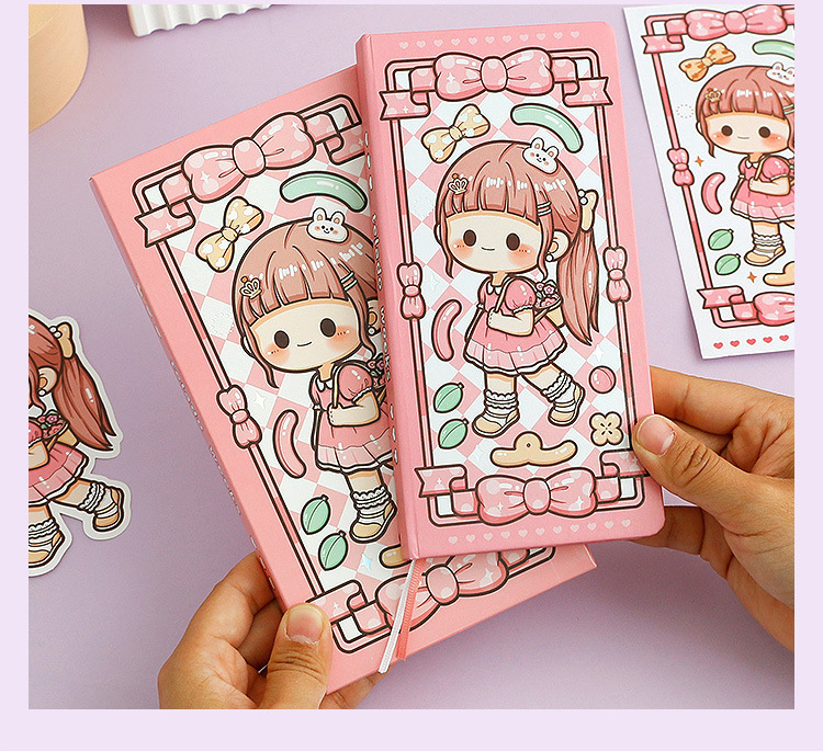 Whitespace Telado Dodojam Cute Girl Grid Weeks Planner with Stickers ...