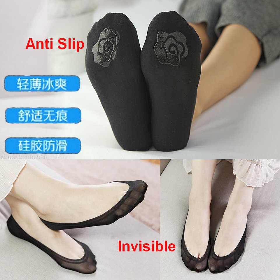 Invisible Socks Women Stokin 𝐀𝐧𝐭𝐢 𝐒𝐥𝐢𝐩 Sock Non Slip Socks Stokin ...