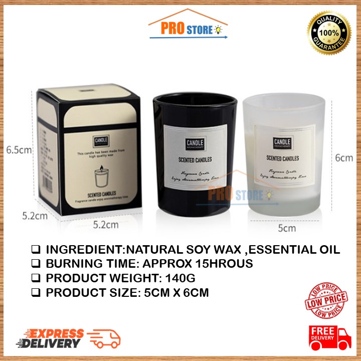 Minimalist Scented Candle Aromatherapy Lilin Wangi Christmas