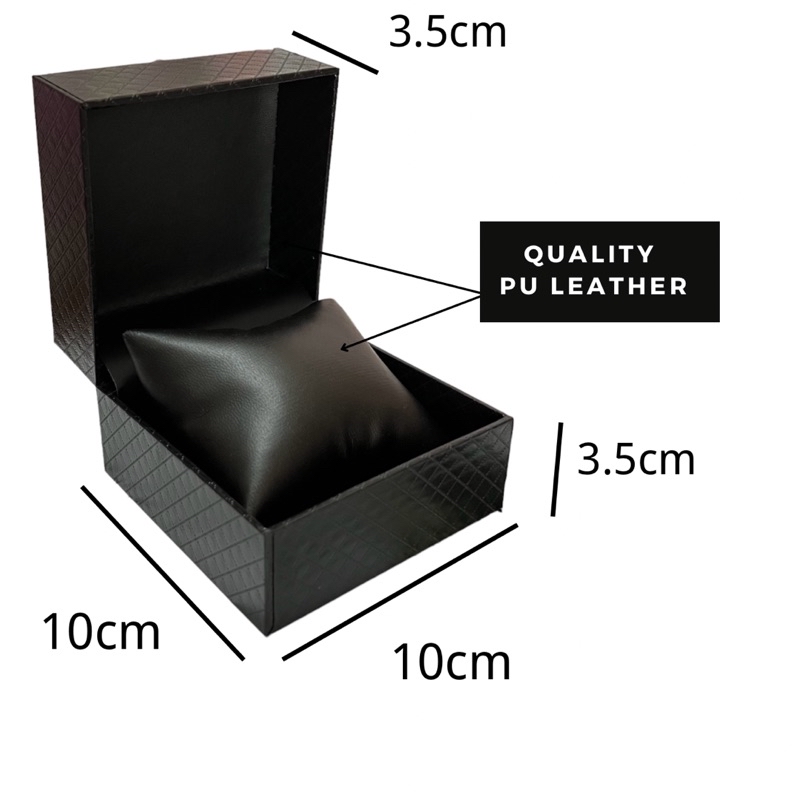Simple Luxury PU Leather Single Slot Display Case Watch Box Gift Box ...