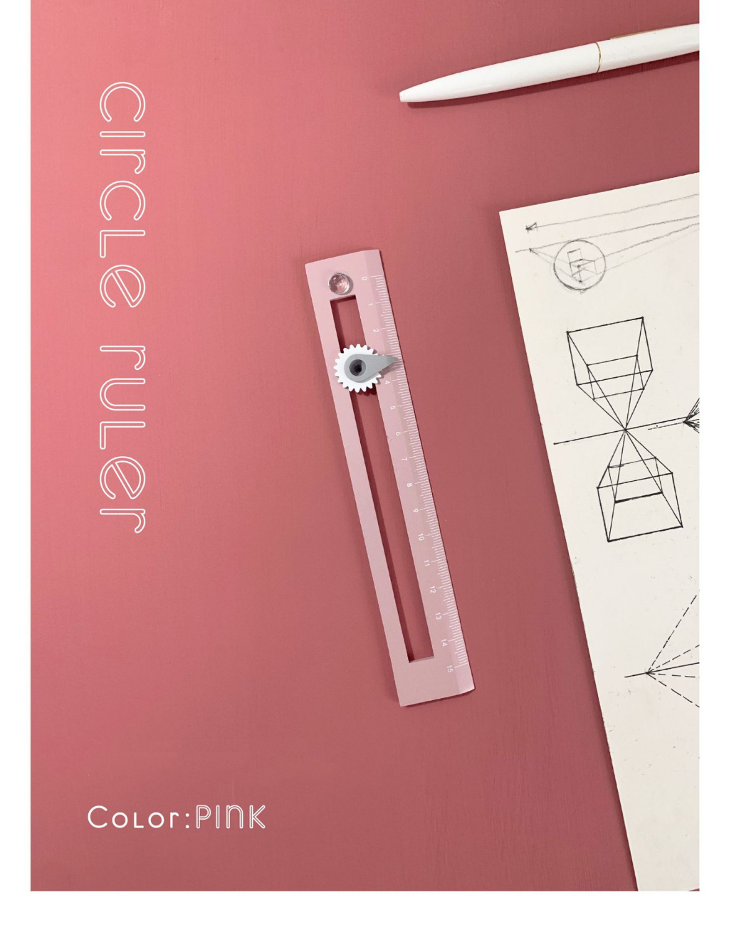 BKF Creative Colourful 2-In-1 Multifunctional Circle Ruler Scale 15cm ...