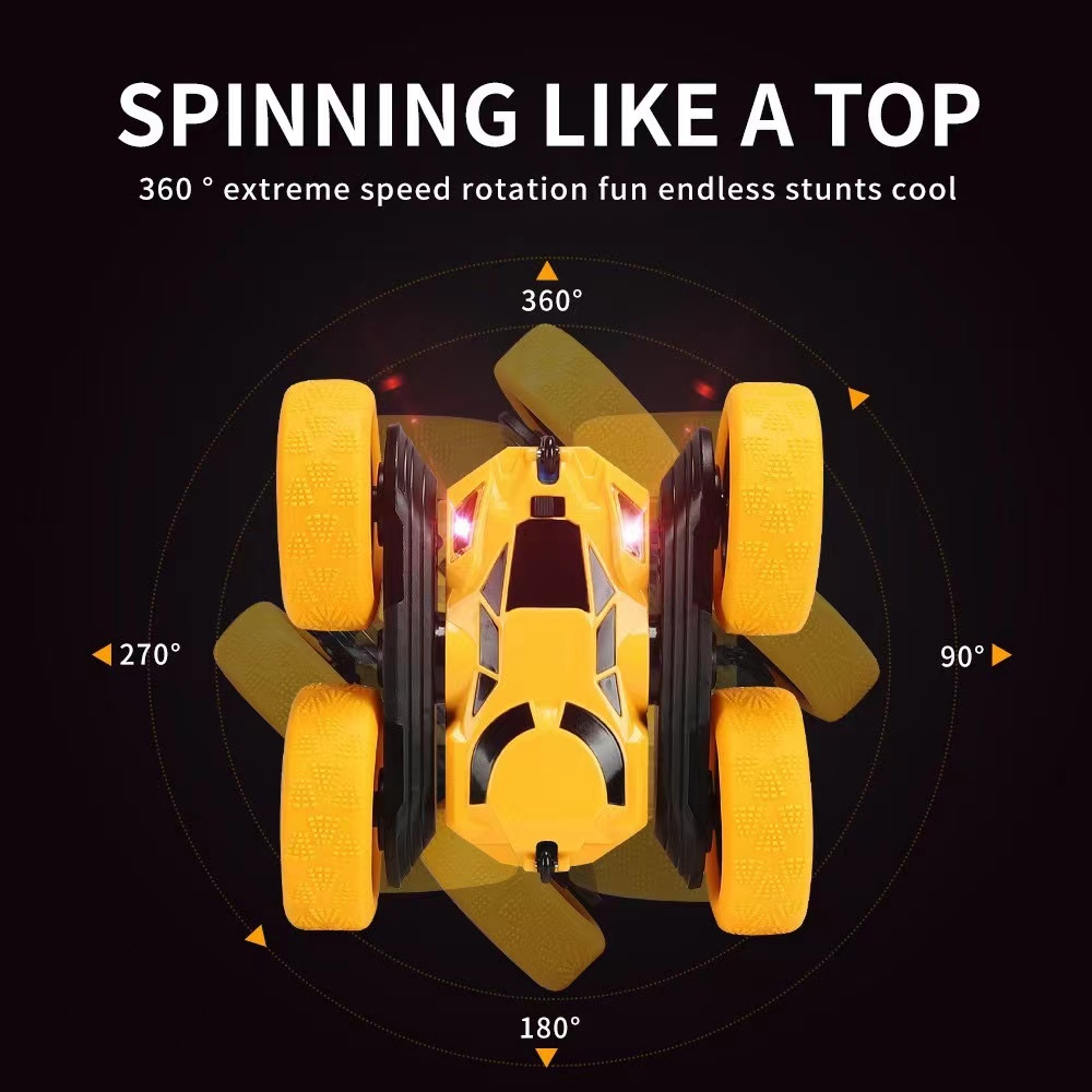 2.4G Double Side Stunt Car Remote Control 4WD Climbing Car 360° Spin ...