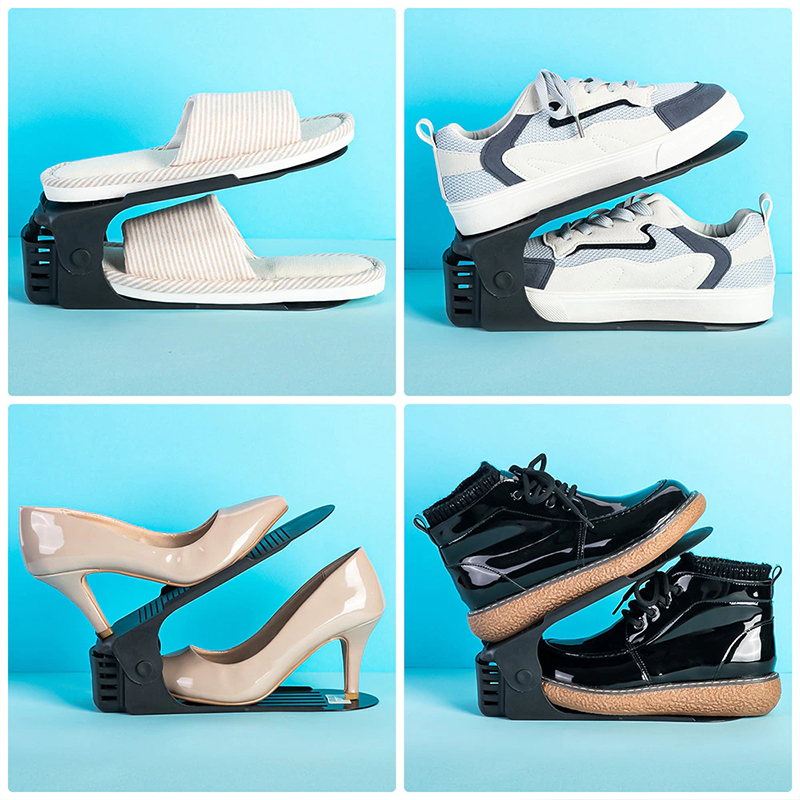 𝟯 𝗟𝗘𝗩𝗘𝗟 》Adjustable Shoes Rack Anti Slip Footwear Holder Space Saving ...