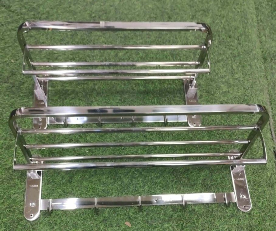 PA Premium Heavy Duty SUS 304 Stainless steel Towel Rack / Foldable ...