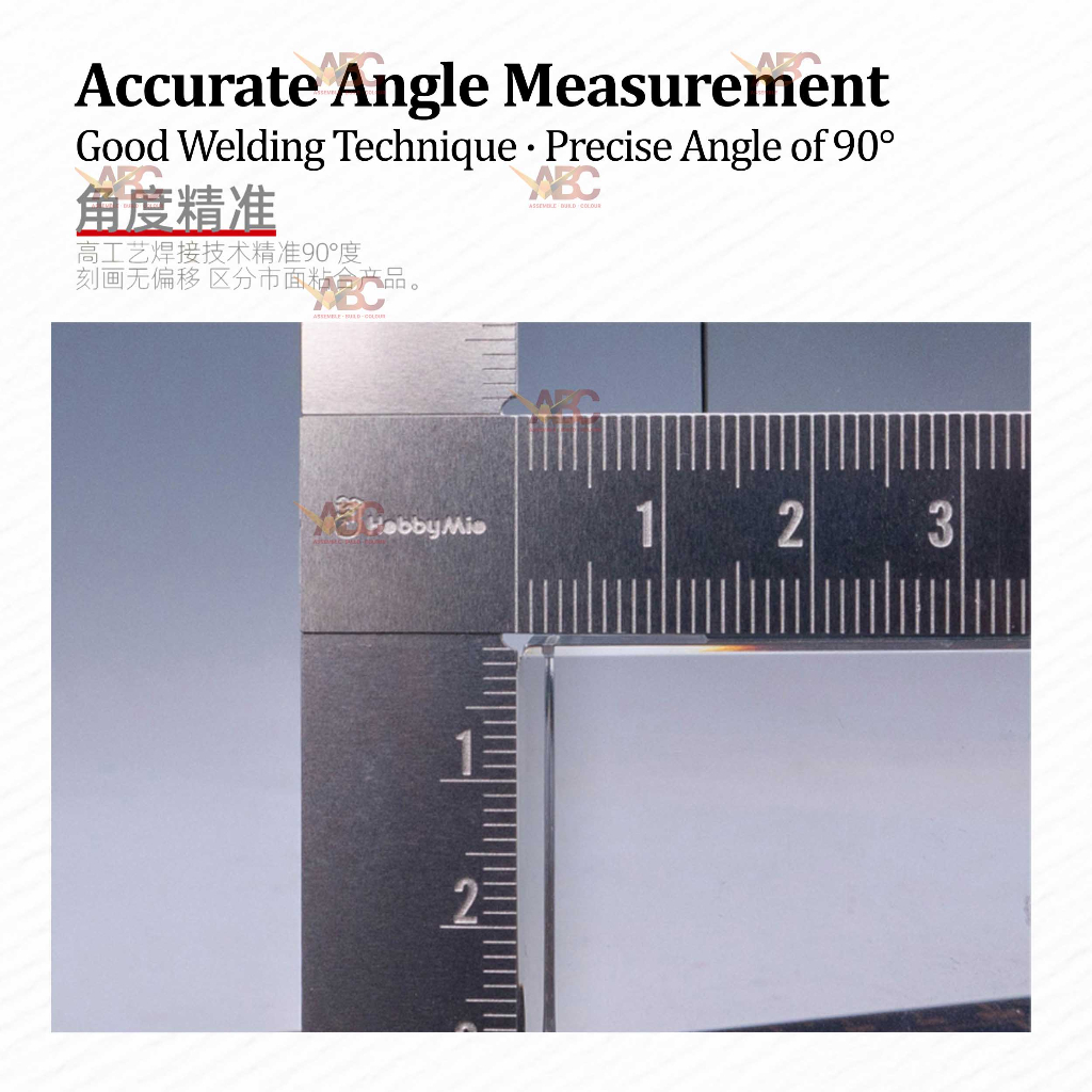 (HobbyMio) T Square Ruler - Stainless Steel Angle Shaped Pembaris ...