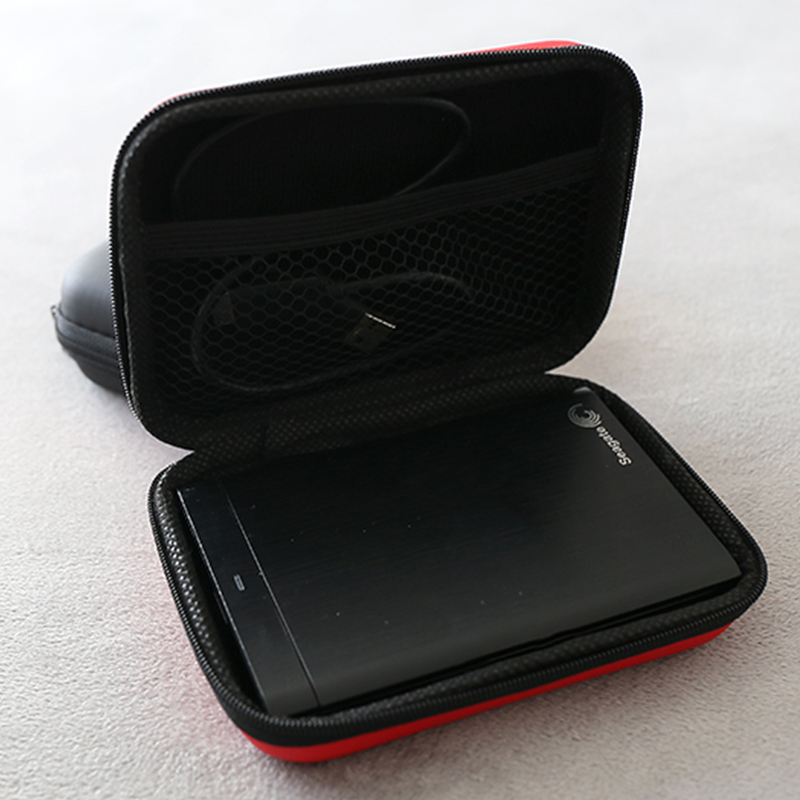 𝗠𝗘𝗦𝗛 𝗣𝗢𝗖𝗞𝗘𝗧 EVA Cable Organizer Travel Storage Case Bag Earphone Air ...