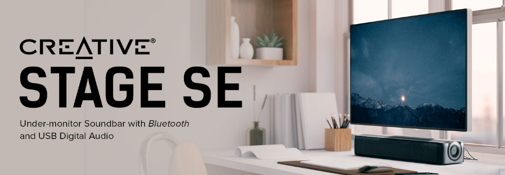 Creative Stage SE Under-monitor Soundbar With USB India | Ubuy - View #4