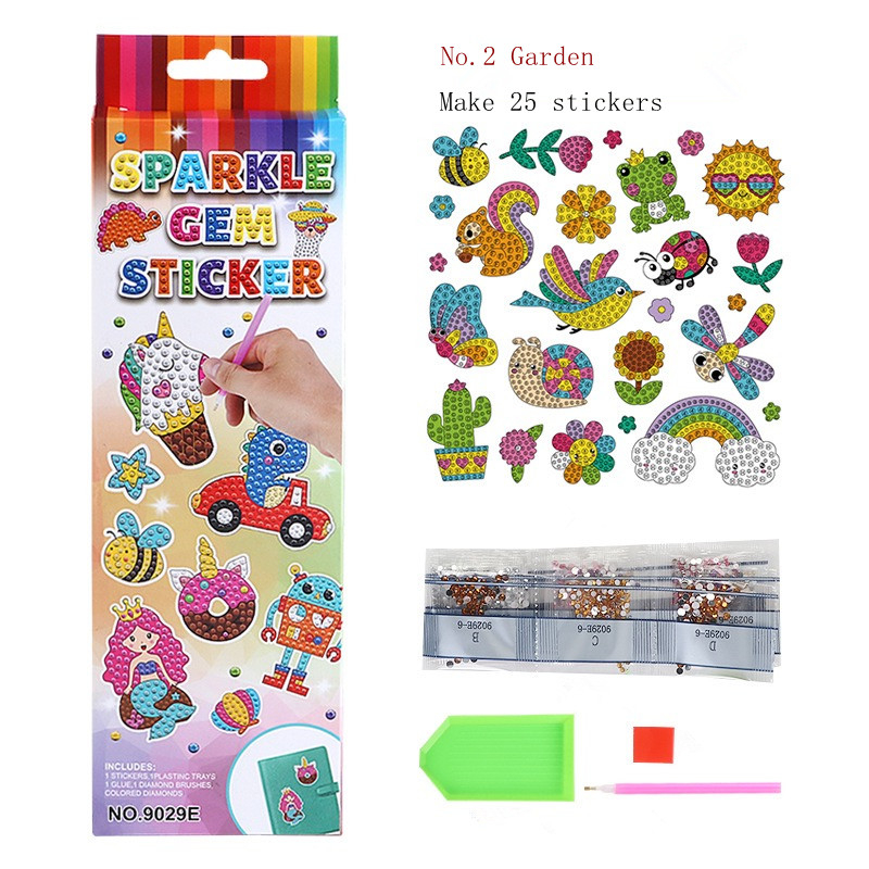 YY.5D Diamond Painting DIY for Kids Sparkle GEM STICKERS / Art Craft ...