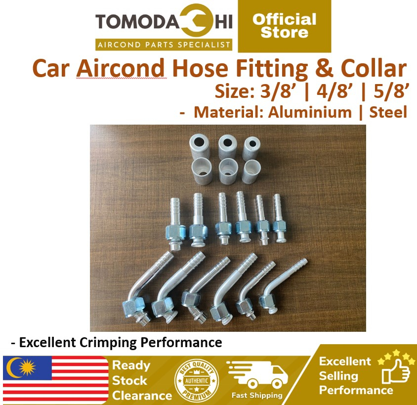 Tomodachi Car Aircond Hose Fitting Collar Flare Oring Heavy