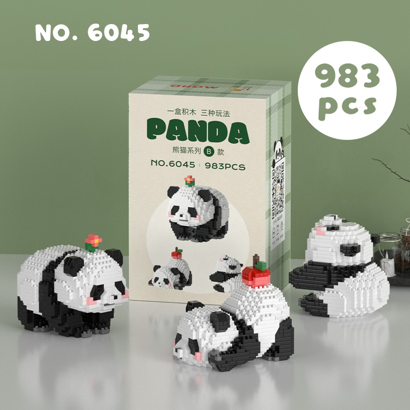 Building Panda Blocks Big Panda Set Block Toys Nano Block Toys 微颗粒/积木 ...
