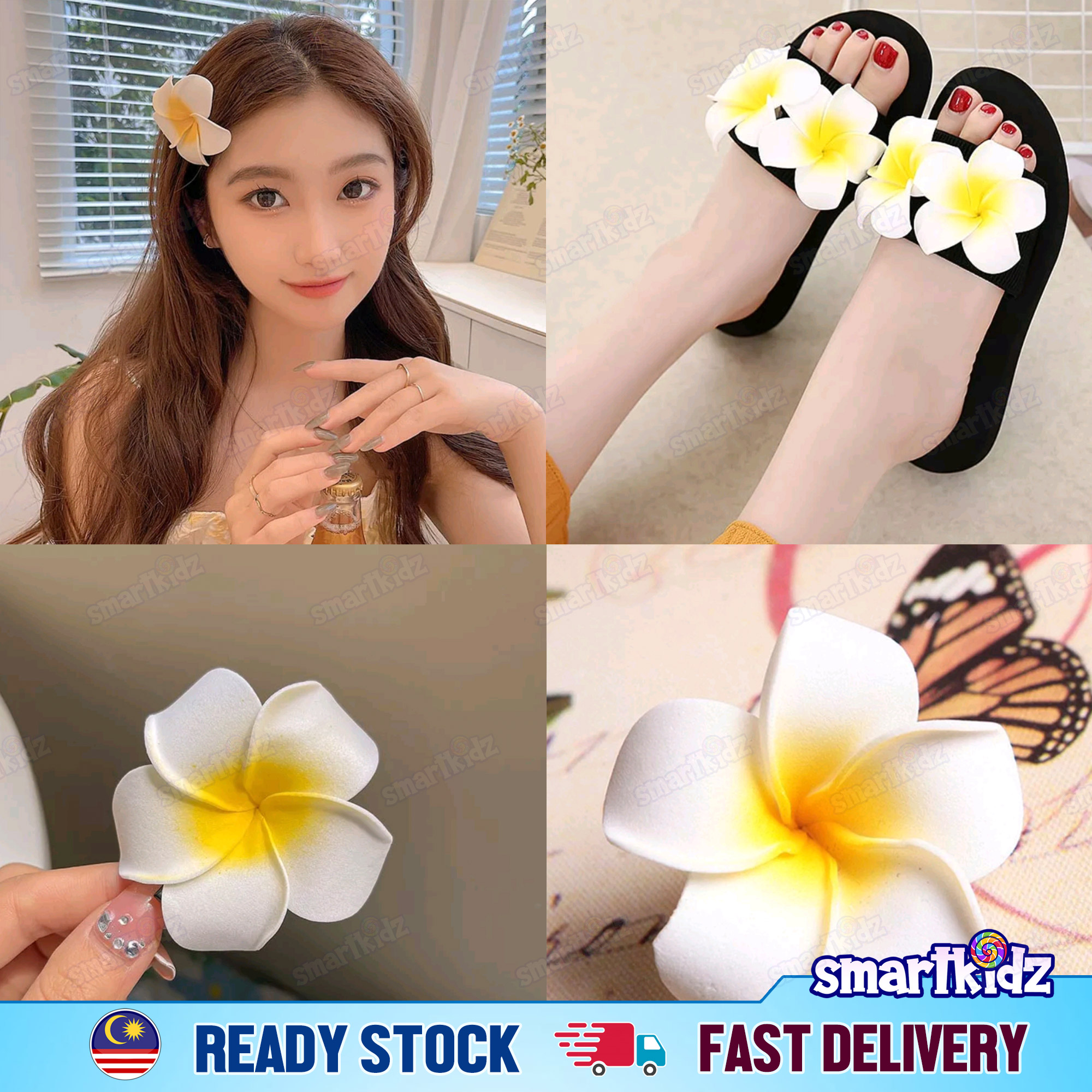 [1pcs] Plumeria Hawaiian Artificial Flower | Hand Craft Flowers ...