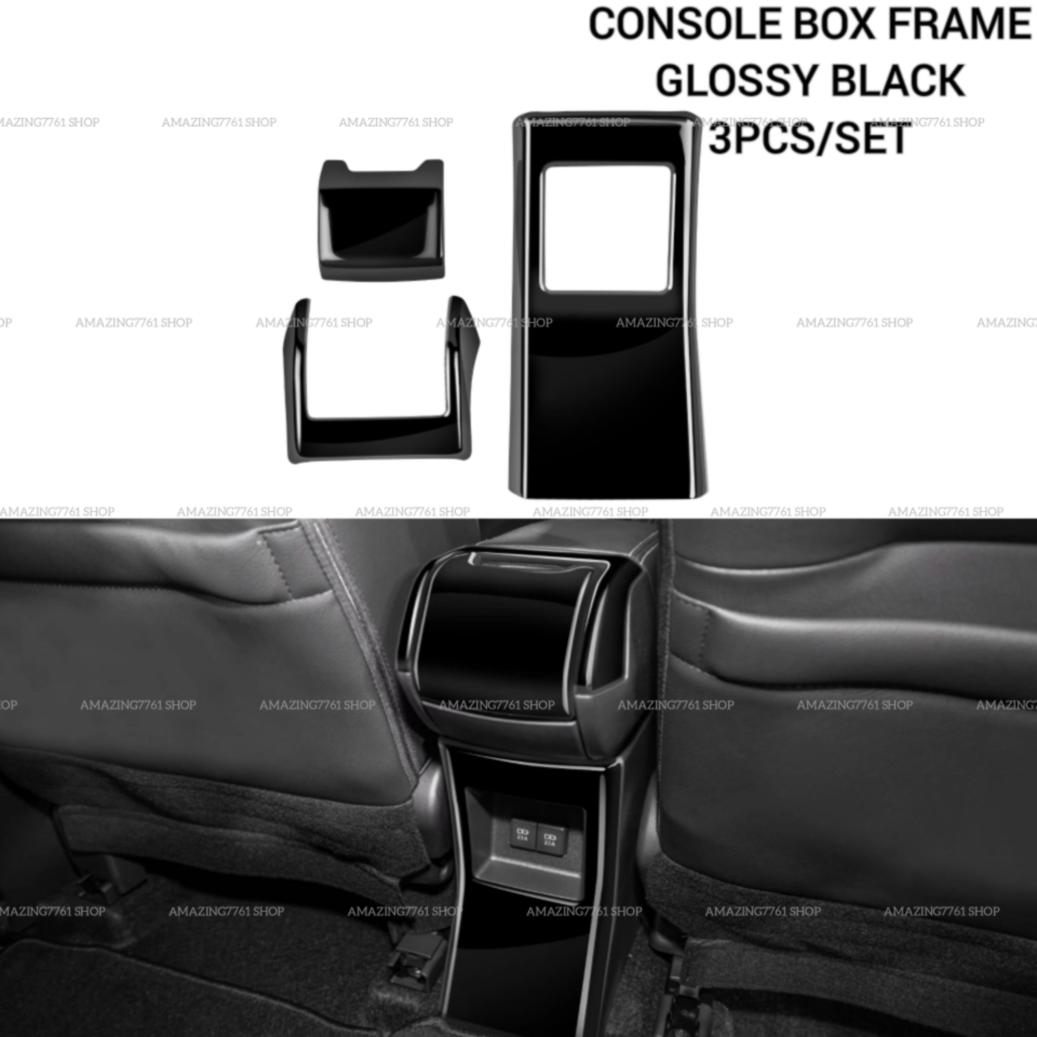 AMAZING PERODUA NEW ALZA 2022-2024 CAR ARM REST SIDE CONSOLE BOX FRAME ...