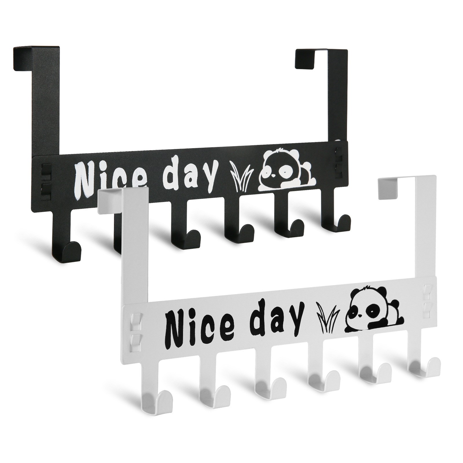 IRON DOOR HANGER 6 HOOK CLOTHES HANGER OVER DOOR PENYANGKUT BAJU ...