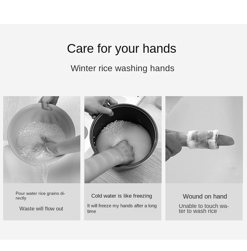 Rice Washing Colander Strainer Water Filter Clean Rice Bean Strainer ...
