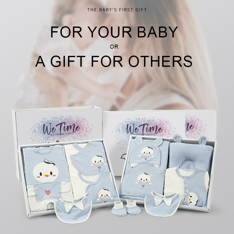23Pcs Baby Clothes 100% Cotton Premium Gift Box Set Newborn 100 Days ...