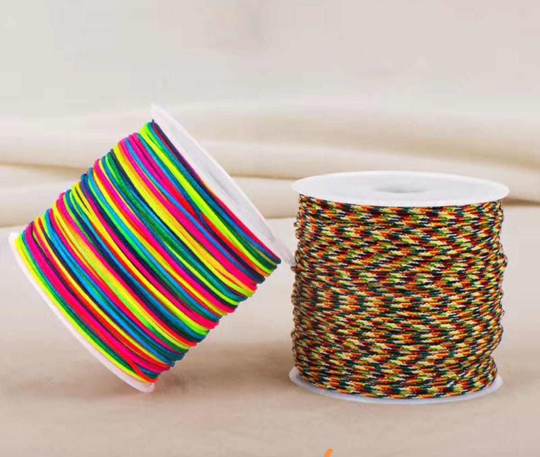 Colorful Rope Gold/Silver Strands Bracelet Braided Rope Hand-wound ...