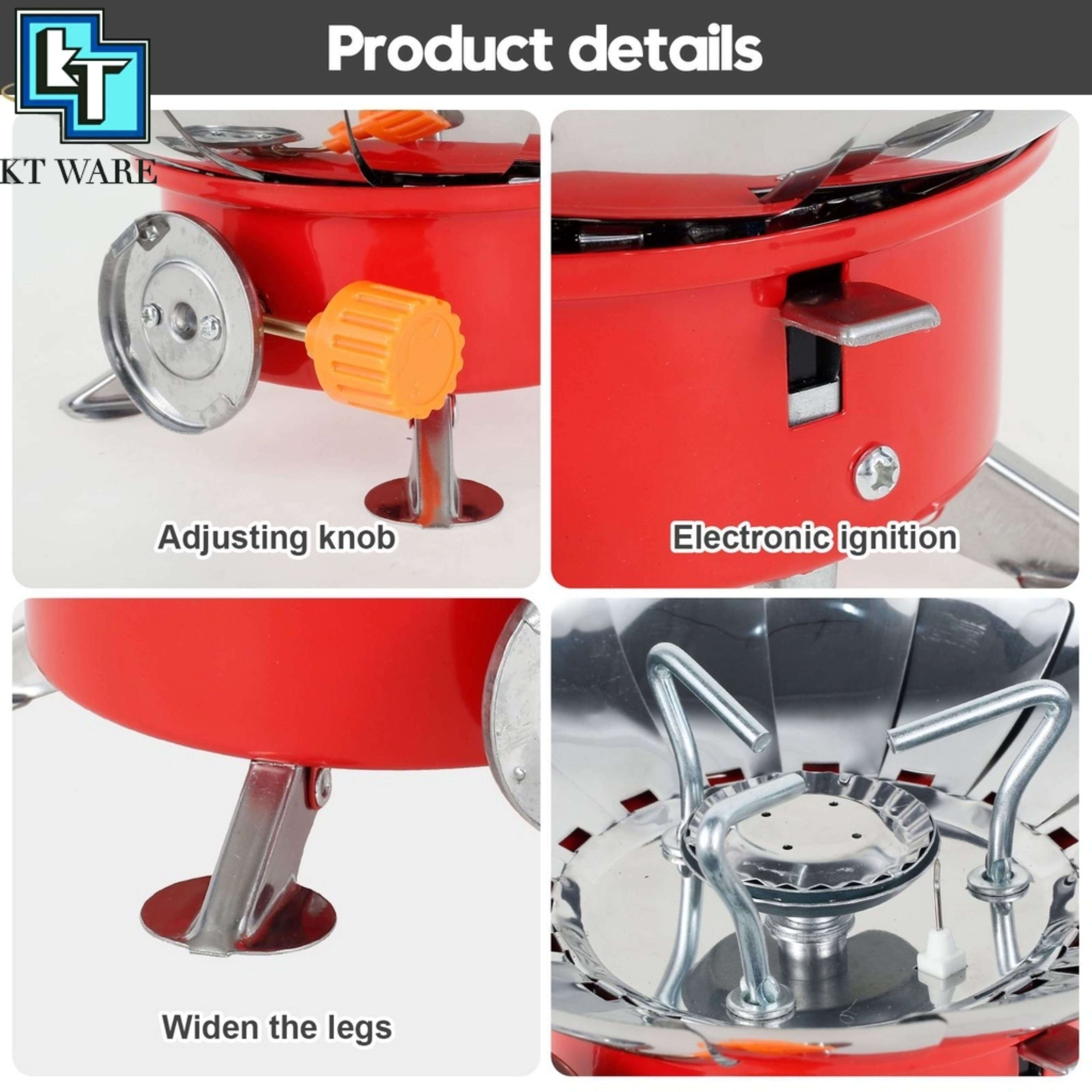 KT WARE MINI GAS STOVE CAMPING STOVE PORTABLE GAS STOVE DAPUR MINI ...