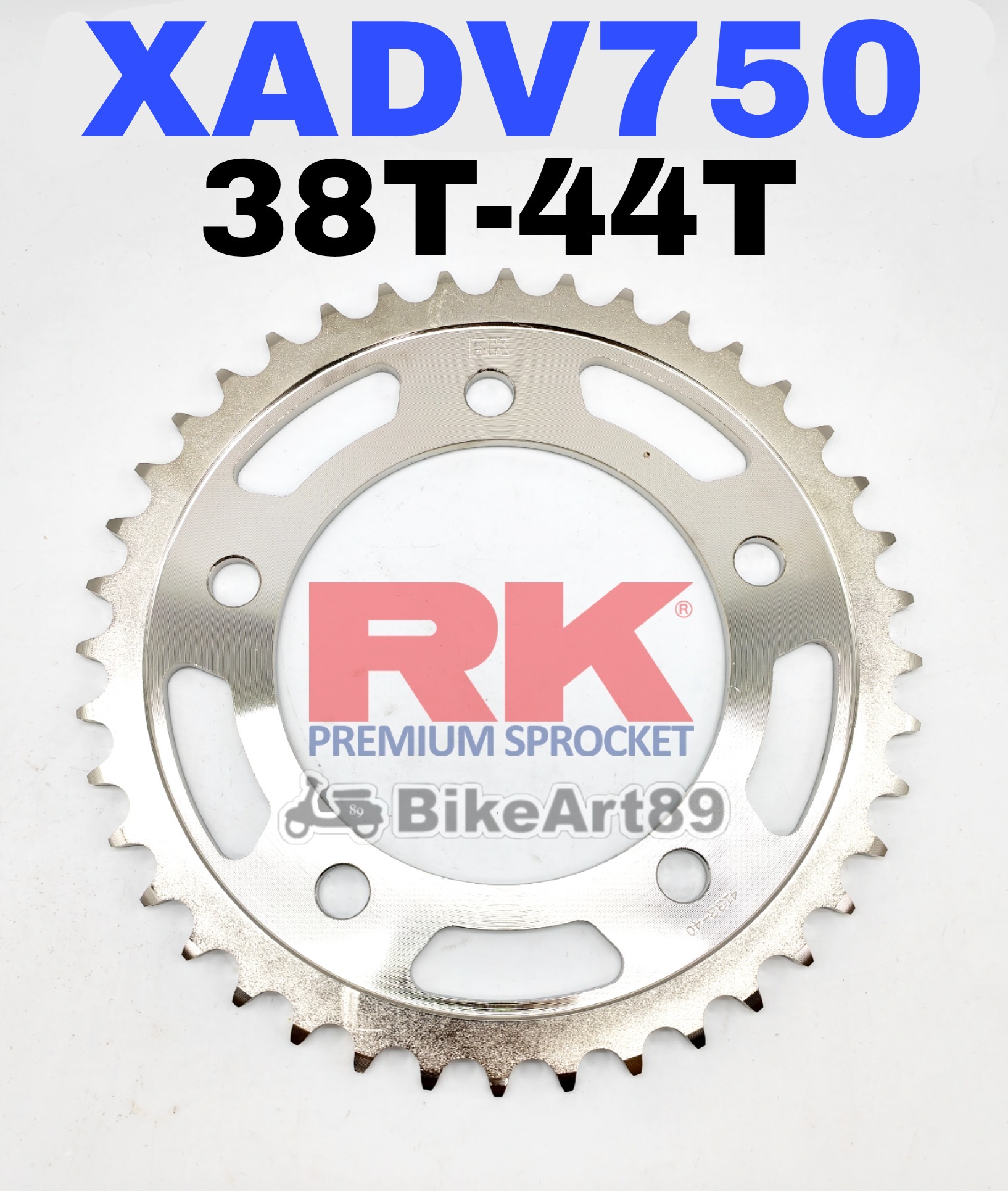 RK Sprocket Set Honda XADV750 RK520 KRX X-Ring Rivet Black / Gold Chain ...