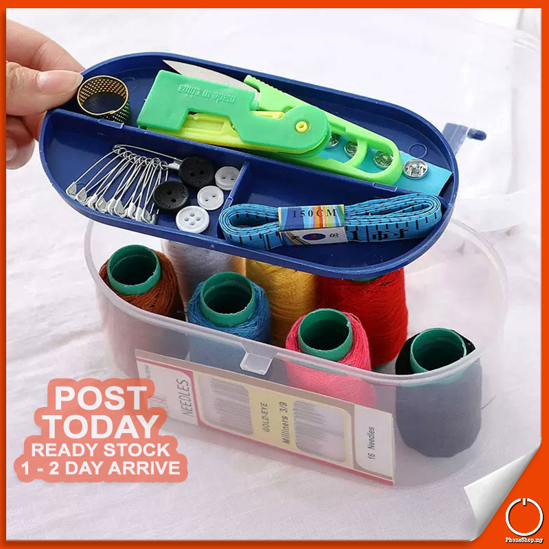 𝐌𝐔𝐒𝐓 𝐇𝐀𝐕𝐄 Mini Travel Sewing Kit Set Needle Thread Threader Scissor ...