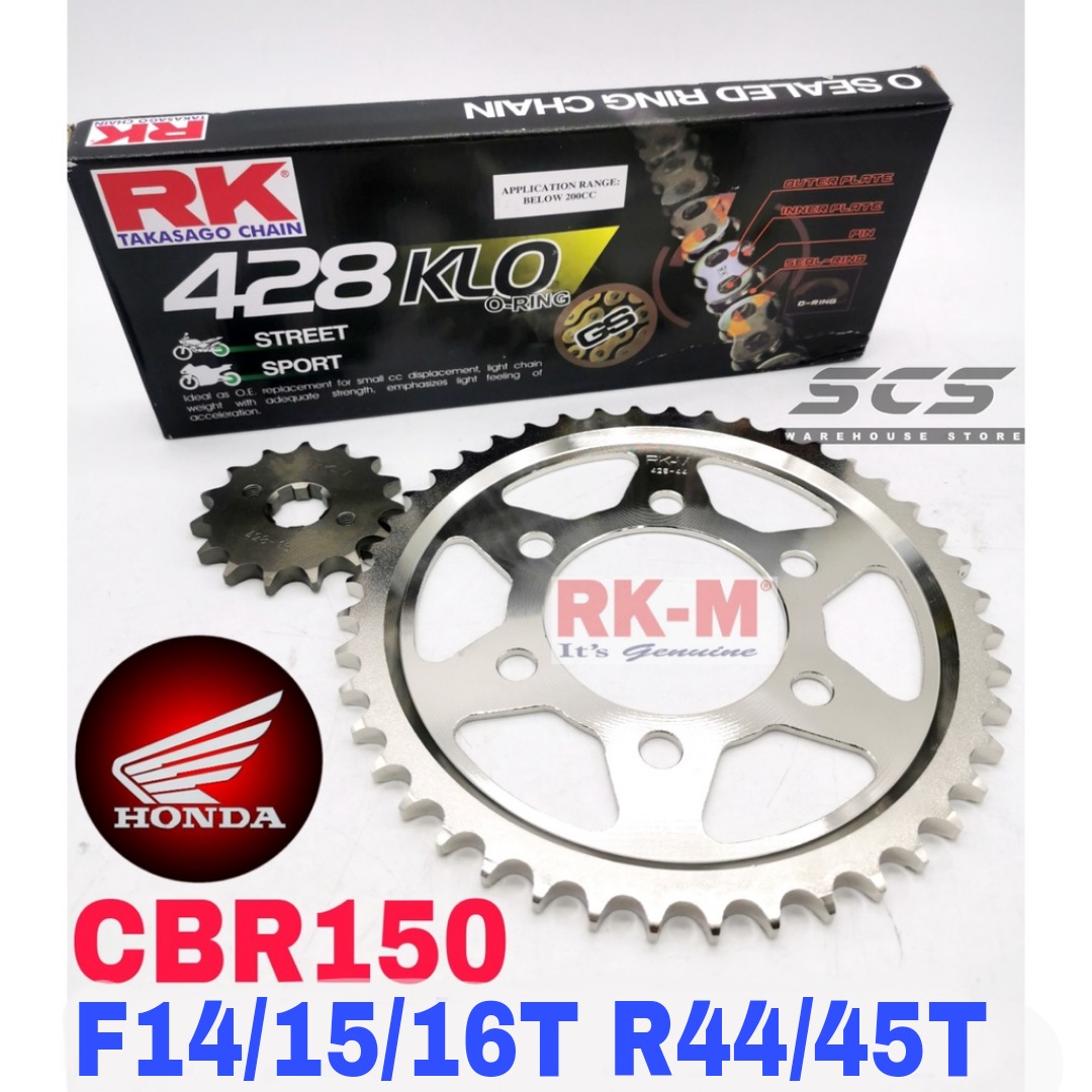 rkm-complete-sprocket-set-honda-cbr-150-rantai-rk-428-klo-o-ring-chain