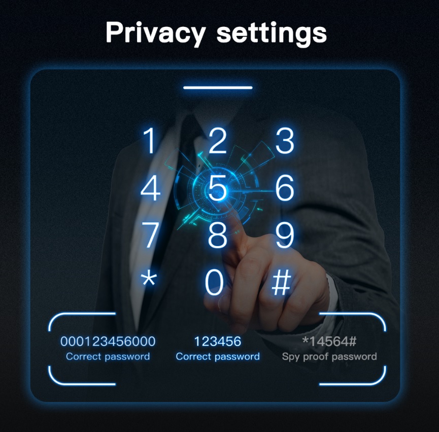 F2 WiFi Smart Narrow Side Fingerprint Coded Door Lock Remote Control ...