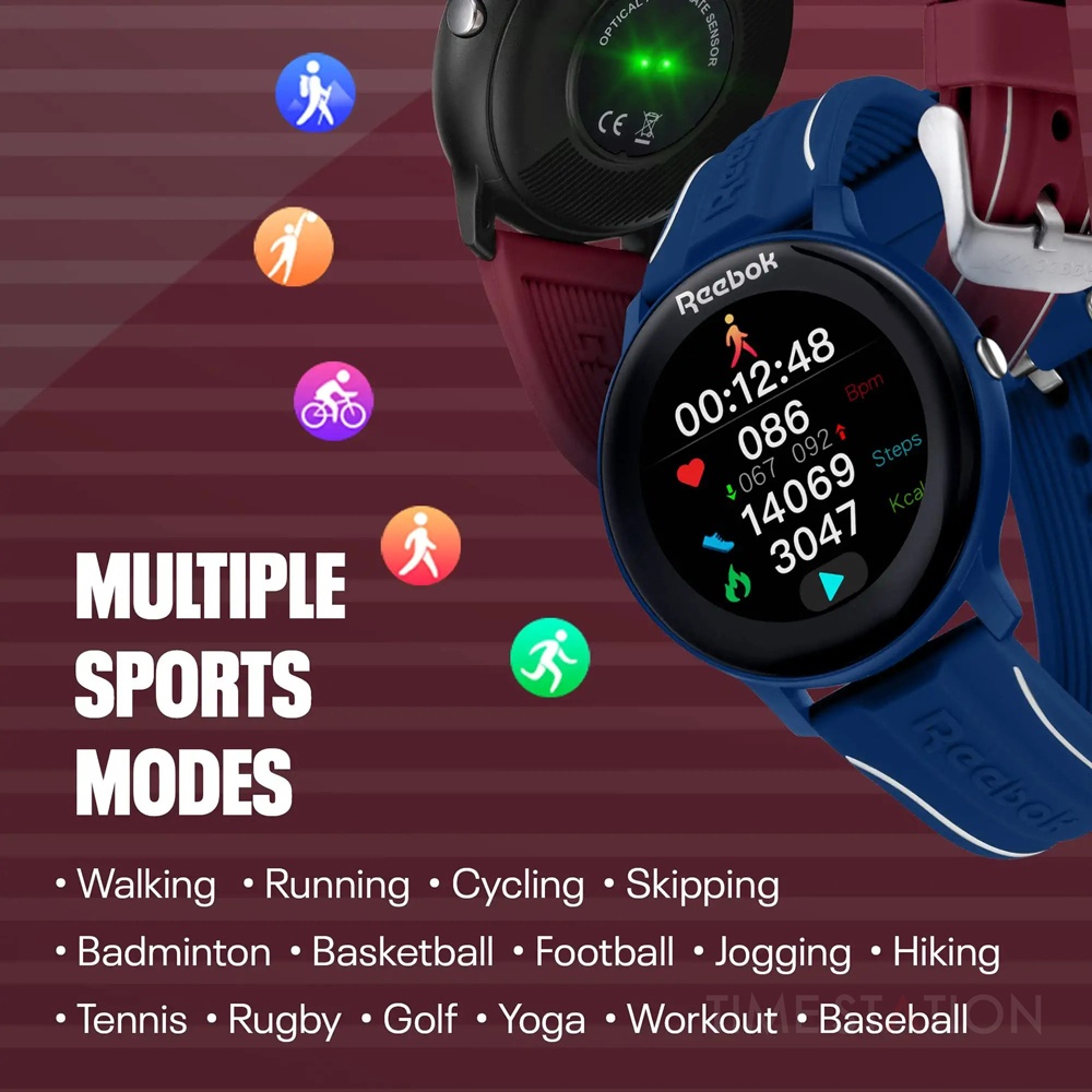 Reebok Smartwatch ActiveFit 2.0 Unisex Watch Heart Rate Monitor SpO2 ...